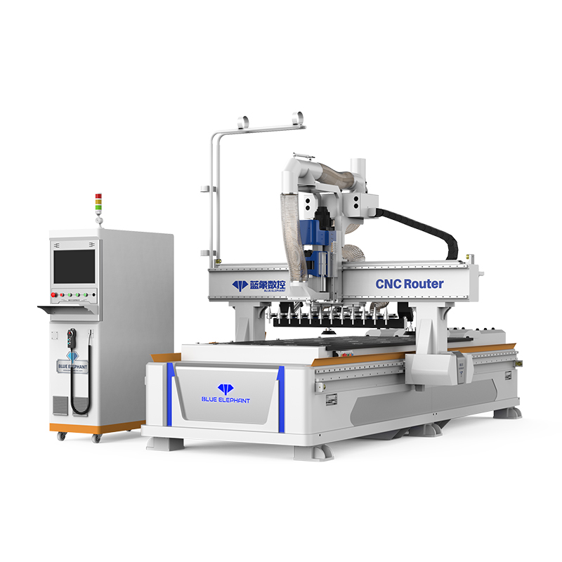 直排式主动换刀开料机